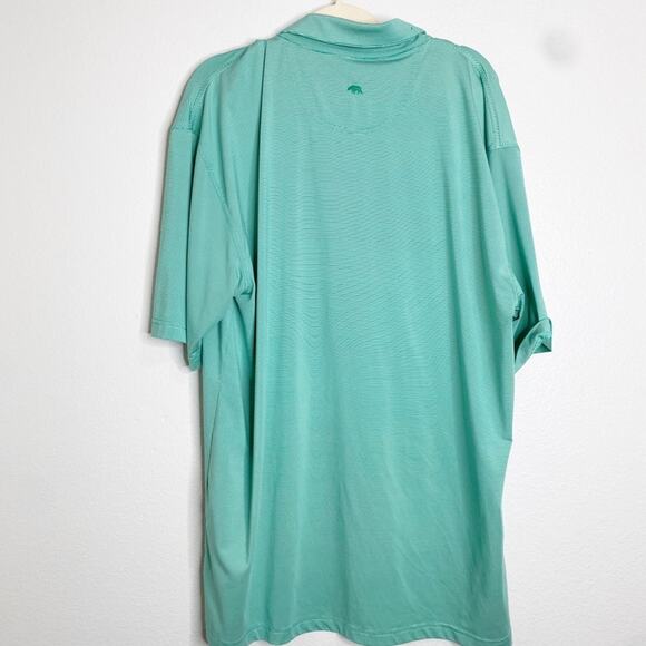 Onward Reserve Green Micro Striped Polo Shirt size XXL - Picture 6 of 6